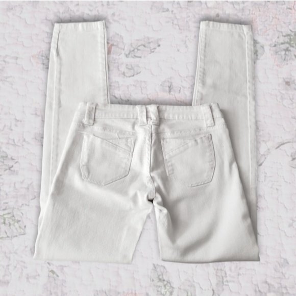 Vintage White Slim Fit Low Waisted Jeans- Size 25 - Picture 4 of 10